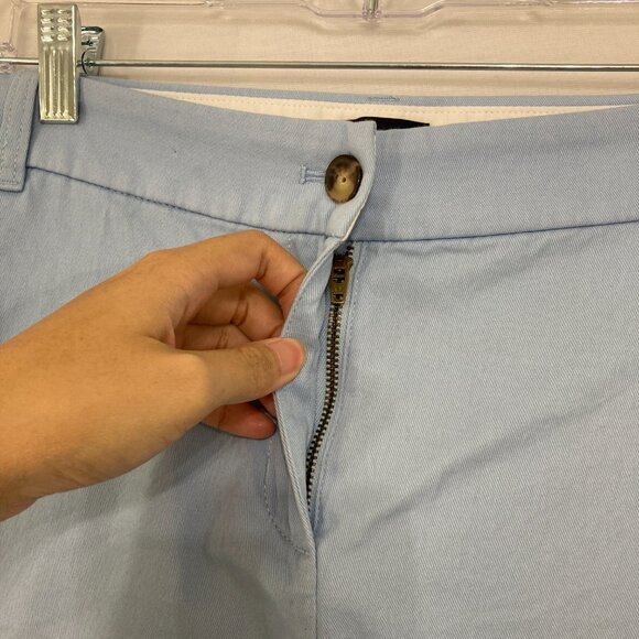 J. Crew size 16 Light Blue Cotton Shorts Comfy Coastal Vacation - Picture 4 of 10